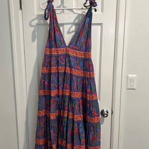 Farm Rio Vibrant Patterned Maxi Dress